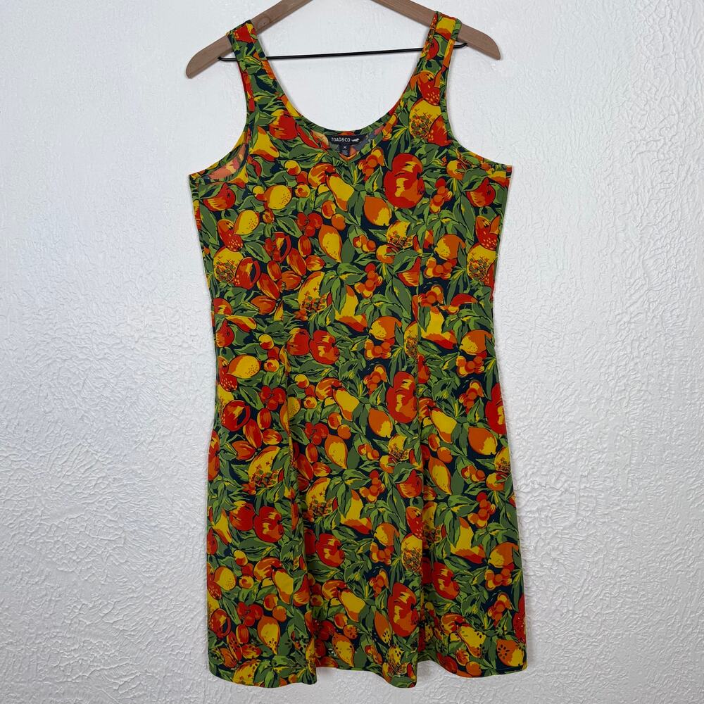 Toad & Co. Sunkissed Petal Dress Sleeveless Midnight Fruit Size Medium